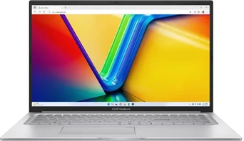 ASUS VivoBook 17 X1704VA-AU808W, Cool Silver, Core 5 120U, 16GB RAM, 512GB SSD