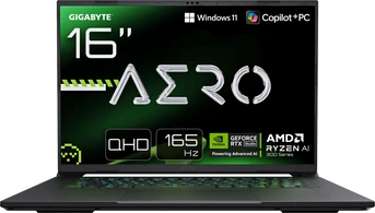 GIGABYTE AERO X16 2WHA3DEC65AP, Space Gray, Ryzen AI 9 HX 370, 32GB RAM, 2TB SSD, GeForce RTX 5070