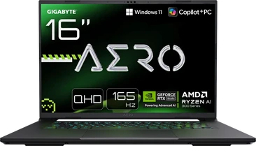 GIGABYTE AERO X16 1VH93DEC64AH, Space Gray, Ryzen AI 7 350, 32GB RAM, 1TB SSD, GeForce RTX 5060