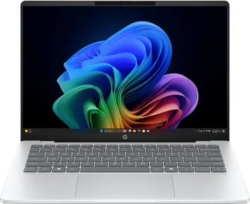 HP OmniBook 5 AI 14-he0754ng, Glacier Silver, Snapdragon X - X1-26-100, 16GB RAM, 512GB SSD