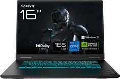 GIGABYTE Gaming A16 CVHI3DE894SH, Black Steel, Core i7-13620H, 16GB RAM, 1TB SSD, GeForce RTX 5060