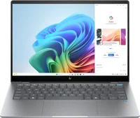 HP OmniBook X AI 14-fe0060ng, Meteor Silver, Snapdragon X Elite - X1E-78-100, 16GB RAM, 1TB SSD