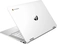 HP Chromebook x360 14a-ca0220ng, Ceramic White, Celeron N4120, 4GB RAM, 64GB Flash