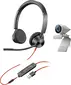 Poly Studio P5 webcam, incl. Plantronics Blackwire 3325 headset, set