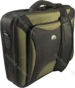 Natec Pitbull 17" carrying case black/green