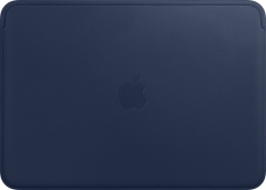 Apple MacBook 12 leather sleeve, Midnight Blue