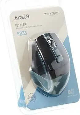 A4Tech FSTYLER Collection FB35 wireless dual mode Mouse Midnight Green, USB/Bluetooth