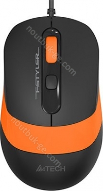 A4Tech FSTYLER Collection FM10 wired Mouse black/orange, USB