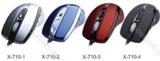 A4Tech X-710 Gaming Mouse, PS/2 & USB (various colours)