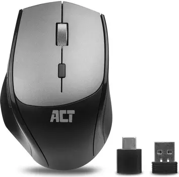 Act Dual-Connect wireless Mouse grey/black, USB