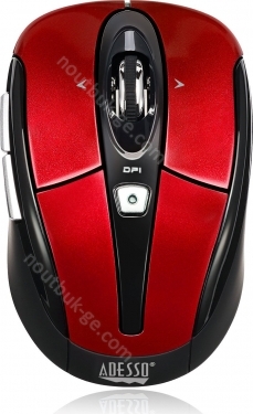 Adesso iMouse S60R wireless Programmable Nano Mouse red, USB