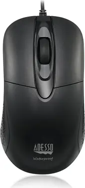 Adesso iMouse W4 Waterproof Antimicrobial Optical Mouse black, USB