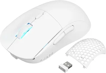 Ajazz AJ199 Ultralight Gaming Mouse white, USB