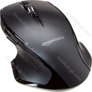 AmazonBasics GP9 Ergonomic wireless Mouse with almost Scrolling black, USB