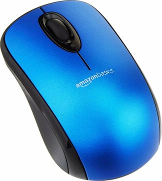 AmazonBasics wireless mouse blue, USB