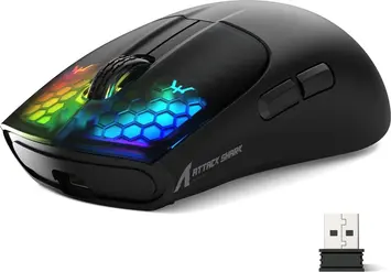 Attack Shark X5 wireless Gaming Mouse black, USB/Bluetooth