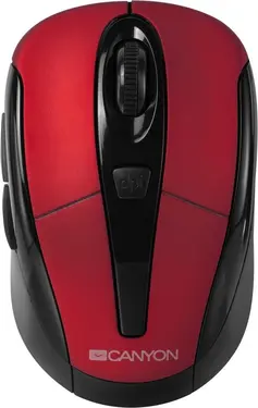 Canyon CNR-MSOW06R Ergonomic and compact Mouse black + red, USB