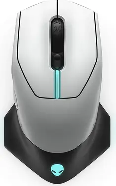 Dell Alienware AW610M wired/Wireless Gaming Mouse, Lunar Light, USB