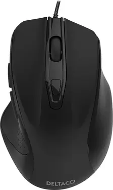 Deltaco Office wired Silent Mouse black, USB