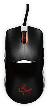 Ducky Feather Black & white Ultralight Gaming Mouse, Huano Switches, USB