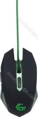 Gembird Gaming Mouse 001 black/green, USB