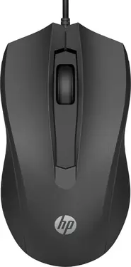 HP wired Mouse 100 black, USB