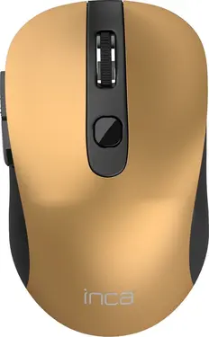 Inca IWM-233RG Silent wireless Mouse gold/black, USB