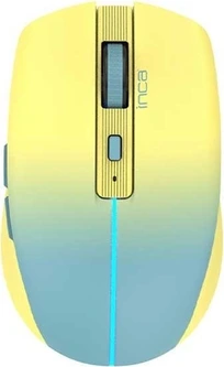 Inca IWM-511RS wireless Mouse yellow/blue, USB/Bluetooth