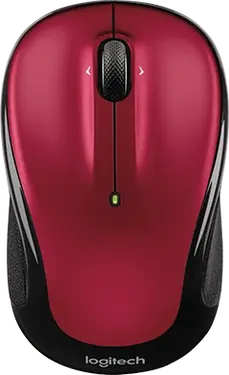 Logitech M325s wireless Mouse red/black, USB