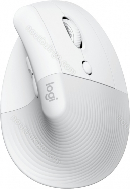 Logitech lift for Mac vertical Ergonomic Mouse, Off-white, Logi Bolt, USB/Bluetooth