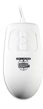 Man & Machine Mighty Mouse 5 medical Silikonmaus, white, USB