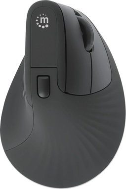 Manhattan Office Pro vertical Ergonomic wireless Mouse, black, USB