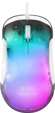 Mars Gaming MMGLOW white, USB