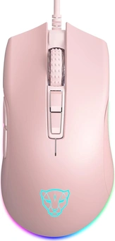 Motospeed V70 RGB Gaming Mouse, pink, USB