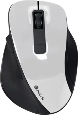 NGS Bow wireless Ergonomic Mouse white, USB