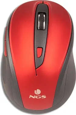NGS Evo Mute wireless Mouse red, USB