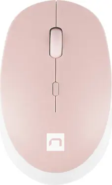 Natec Harrier 2 wireless Mouse white/pink, Bluetooth