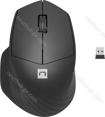 Natec Siskin 2 wireless Silent Mouse black, USB/Bluetooth