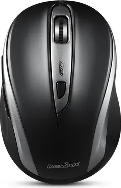Perixx PERIMICE-721 IB wireless Ergonomic Mouse black/silver, USB