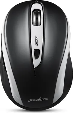Perixx PERIMICE-721 WB wireless Ergonomic Mouse black/white, USB