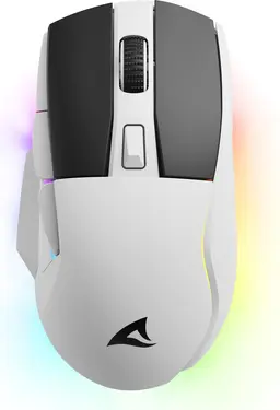 Sharkoon Skiller SGM50W with charging station, white, USB