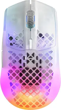SteelSeries Aerox 3 wireless Ghost white/transparent, USB/Bluetooth