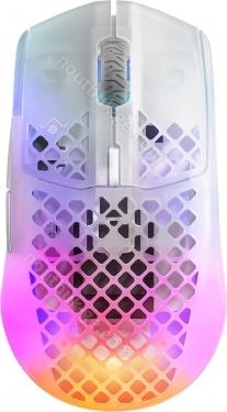 SteelSeries Aerox 3 wireless Ghost white/transparent, USB/Bluetooth