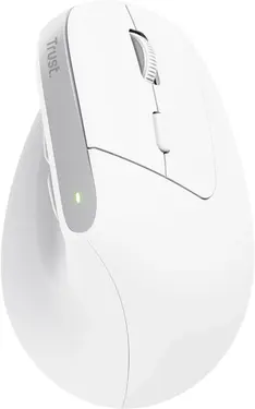 Trust Bayo+ Multidevice Ergonomic wireless Mouse white, ECO certified, USB/Bluetooth