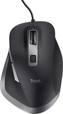 Trust Fyda wired Comfort Mouse black, ECO certified, USB
