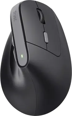 Trust Yuno Ergonomic wireless Mouse black, USB