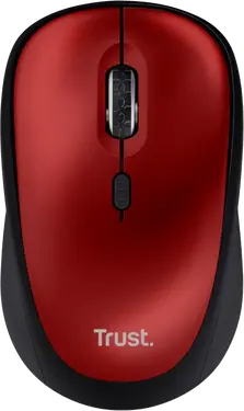 Trust Yvi+ Silent wireless Mouse red, ECO certified, USB