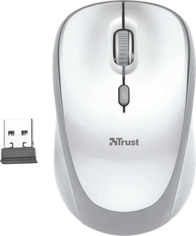 Trust Yvi wireless Mouse white, USB