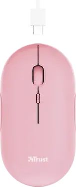 Trust puck wireless Mouse pink, USB/Bluetooth