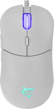 White Shark Bagdemagus white Gaming Mouse, white, USB